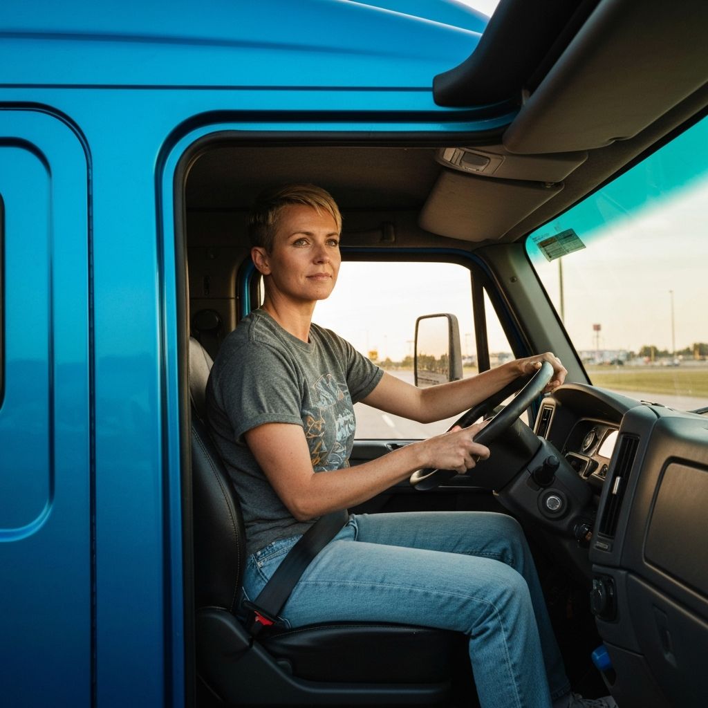 Professional truck driver